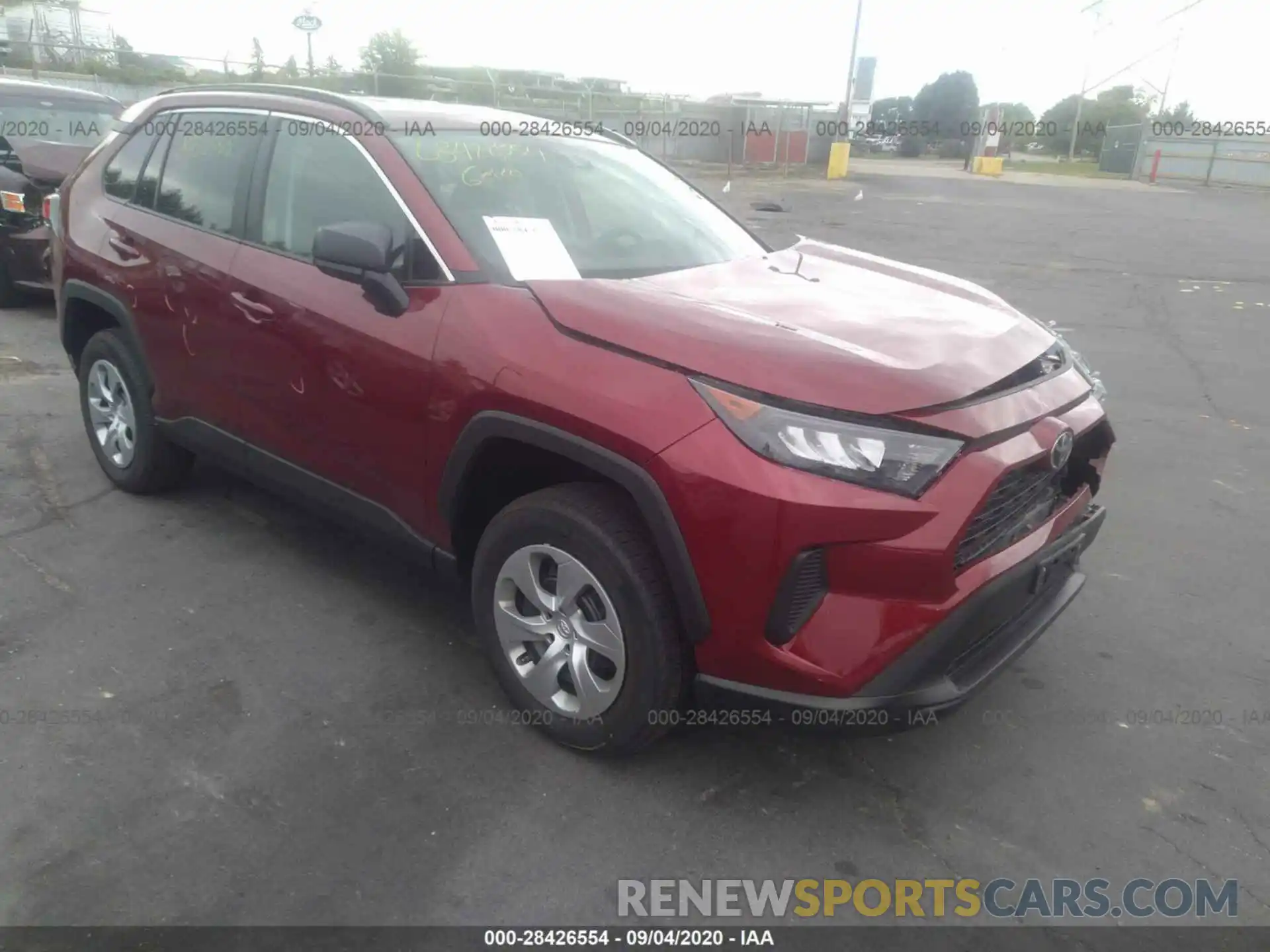 1 Photograph of a damaged car 2T3H1RFV0LW062473 TOYOTA RAV4 2020