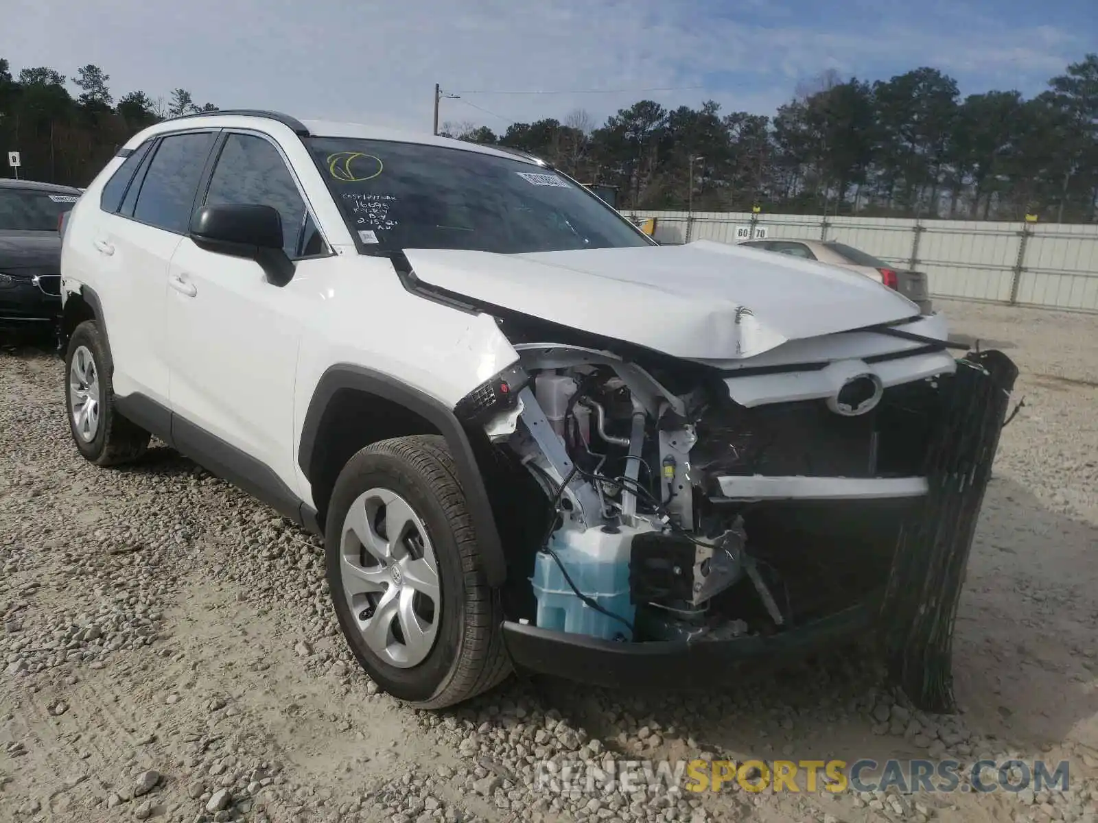 1 Photograph of a damaged car 2T3H1RFV0LW063560 TOYOTA RAV4 2020