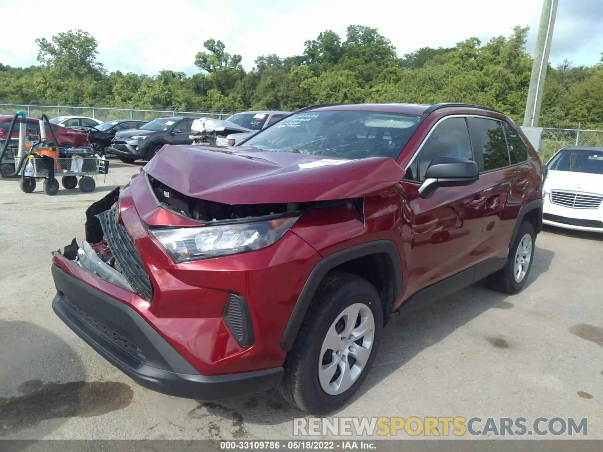 2 Photograph of a damaged car 2T3H1RFV0LW086045 TOYOTA RAV4 2020