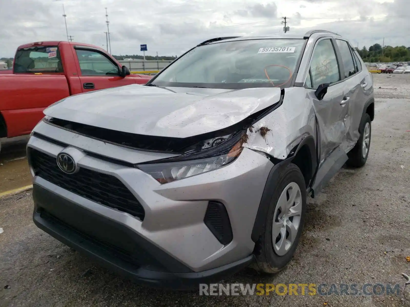 2 Photograph of a damaged car 2T3H1RFV1LC046753 TOYOTA RAV4 2020