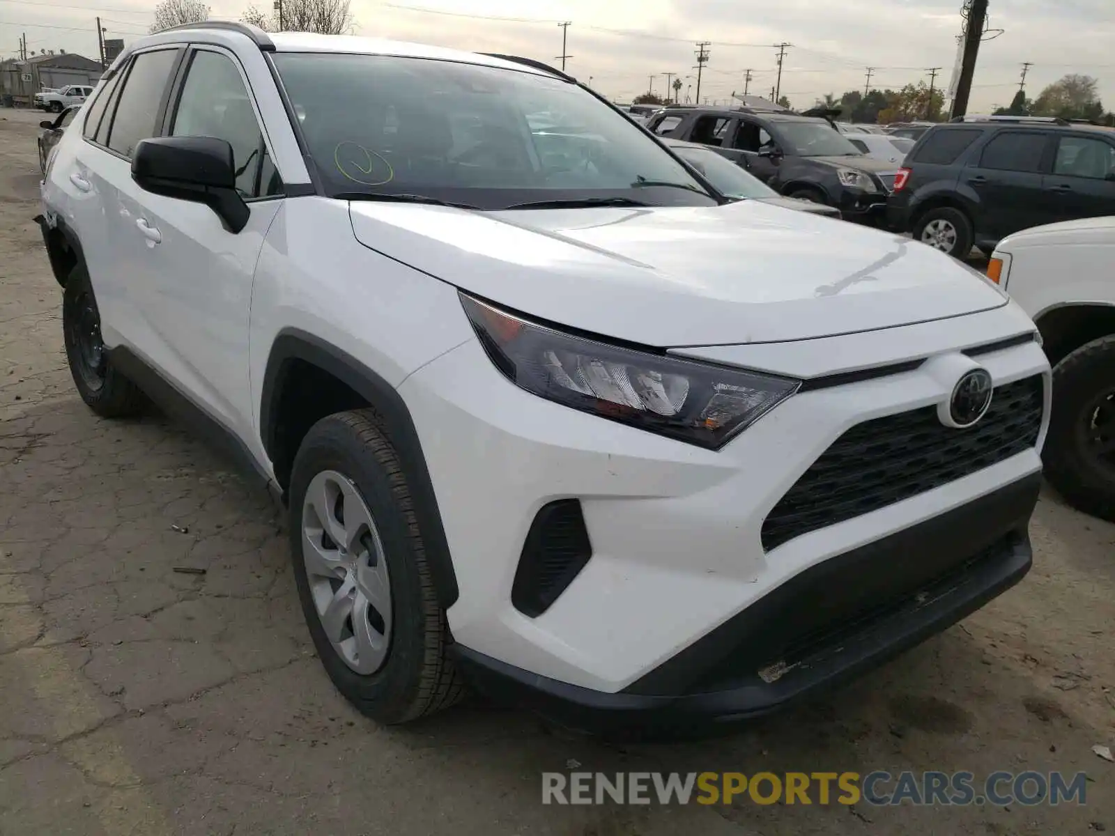 1 Photograph of a damaged car 2T3H1RFV1LC047417 TOYOTA RAV4 2020