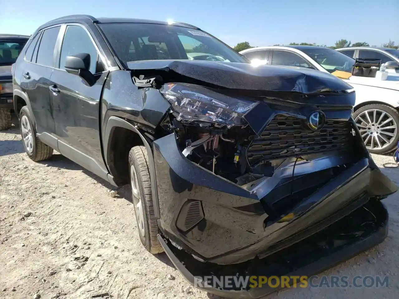 1 Photograph of a damaged car 2T3H1RFV1LC048664 TOYOTA RAV4 2020