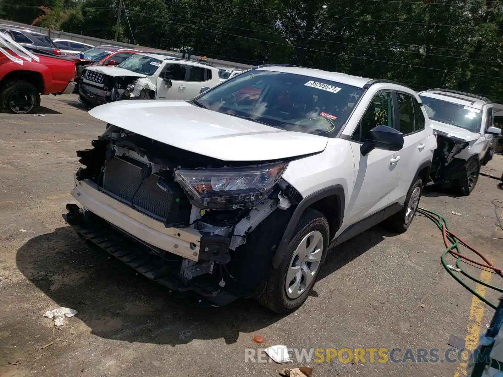 2 Photograph of a damaged car 2T3H1RFV1LC049622 TOYOTA RAV4 2020