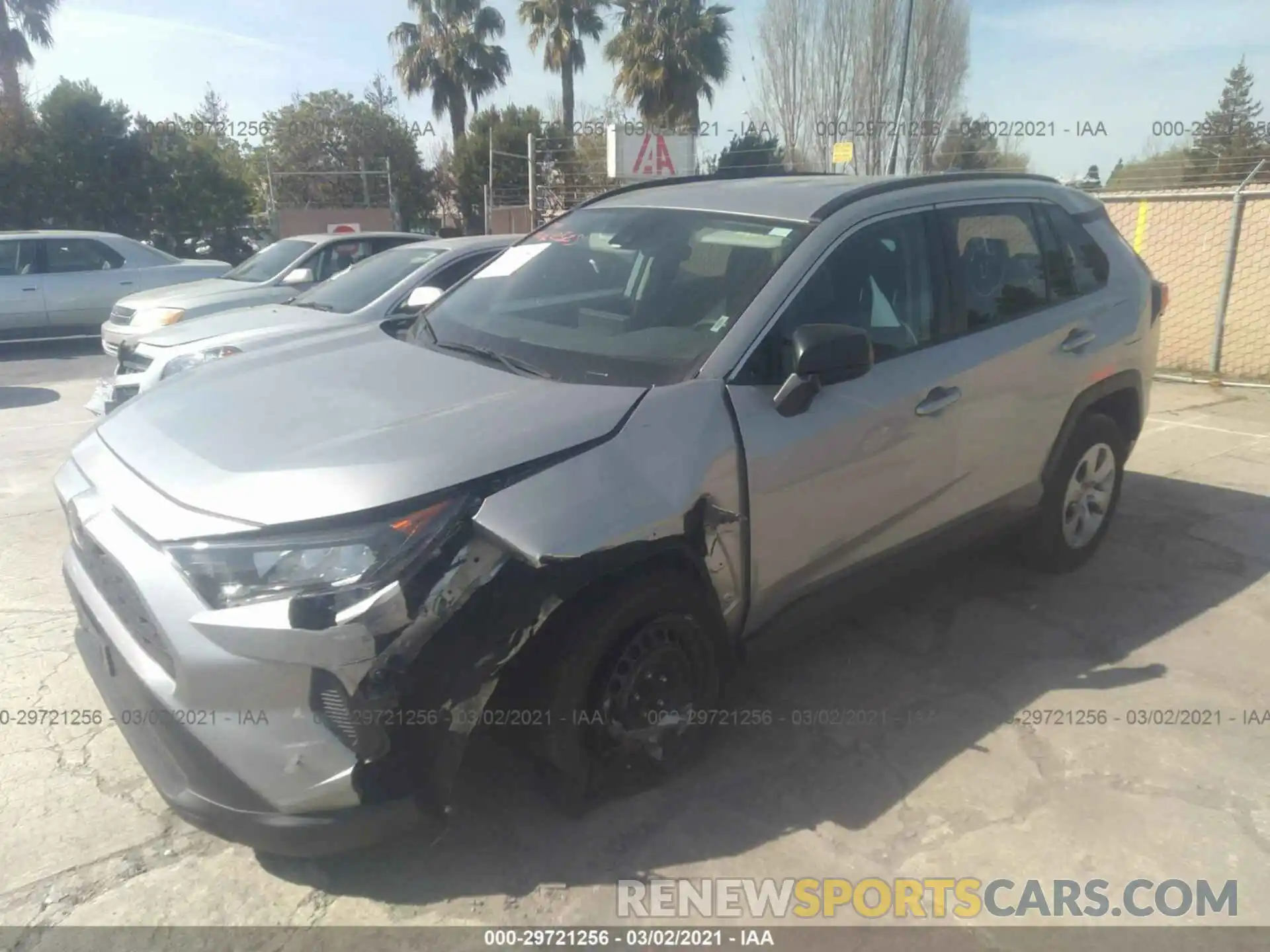 2 Photograph of a damaged car 2T3H1RFV1LC052746 TOYOTA RAV4 2020