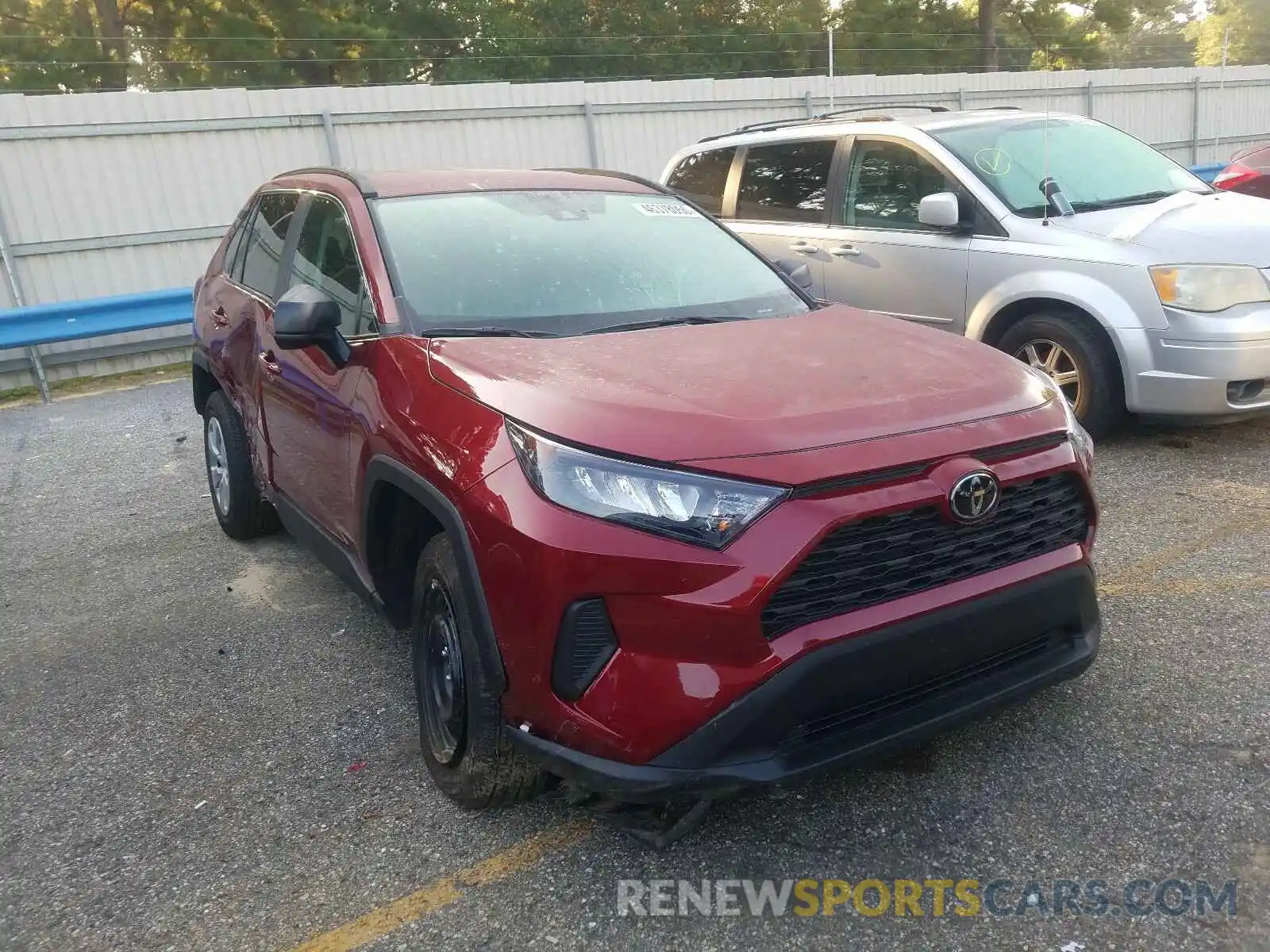 1 Photograph of a damaged car 2T3H1RFV1LC054464 TOYOTA RAV4 2020