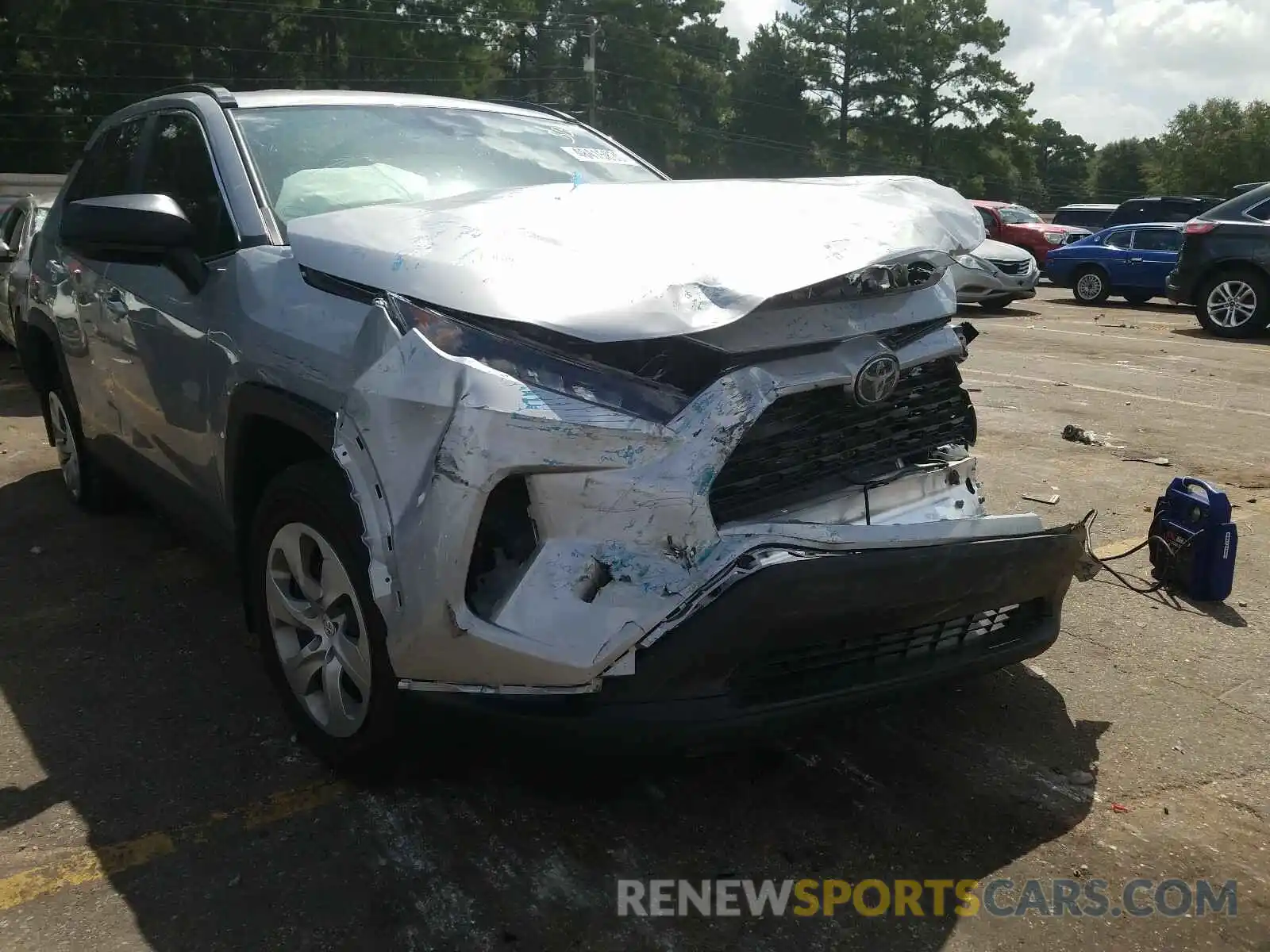 1 Photograph of a damaged car 2T3H1RFV1LC057347 TOYOTA RAV4 2020