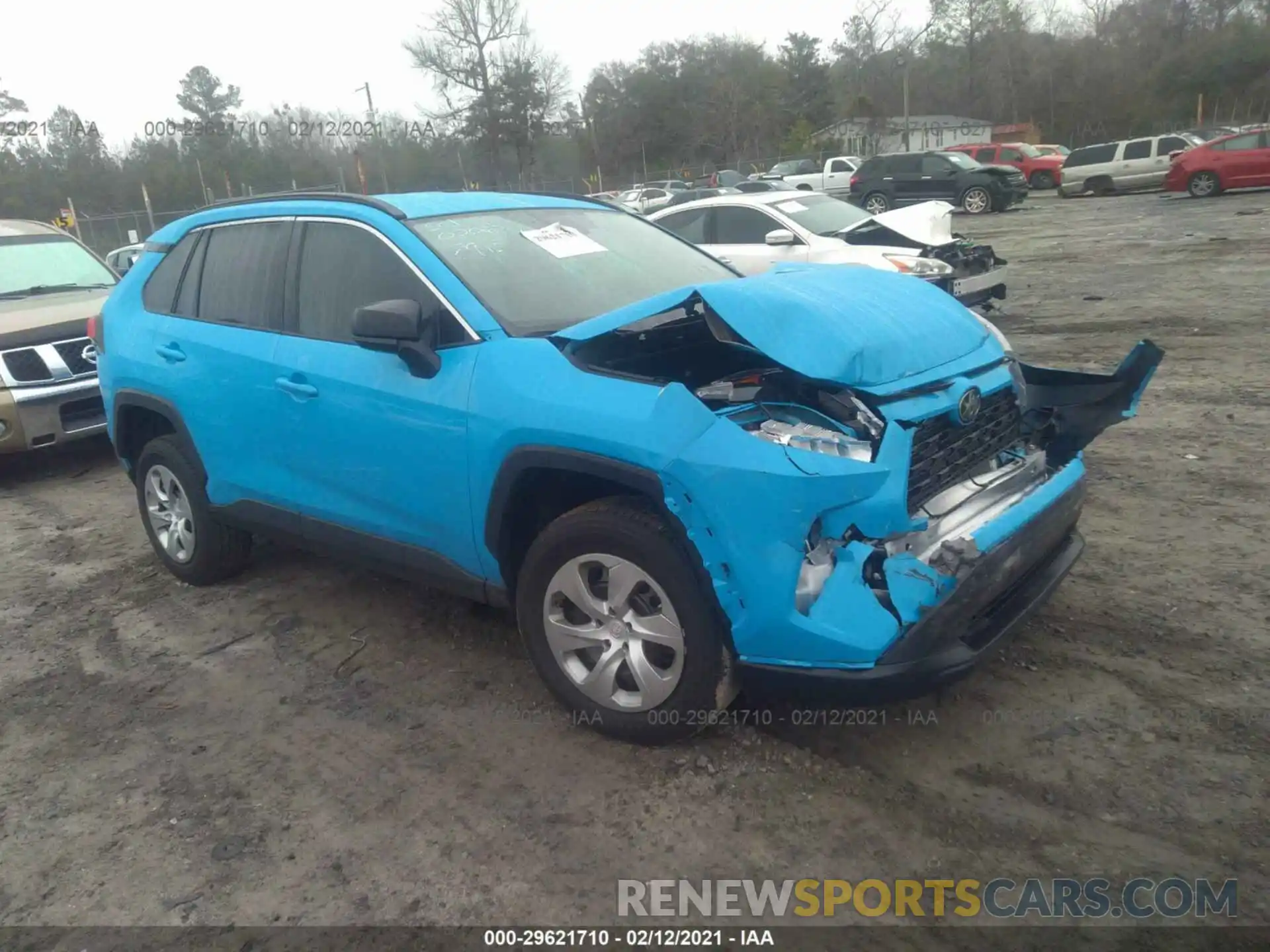 1 Photograph of a damaged car 2T3H1RFV1LC067912 TOYOTA RAV4 2020