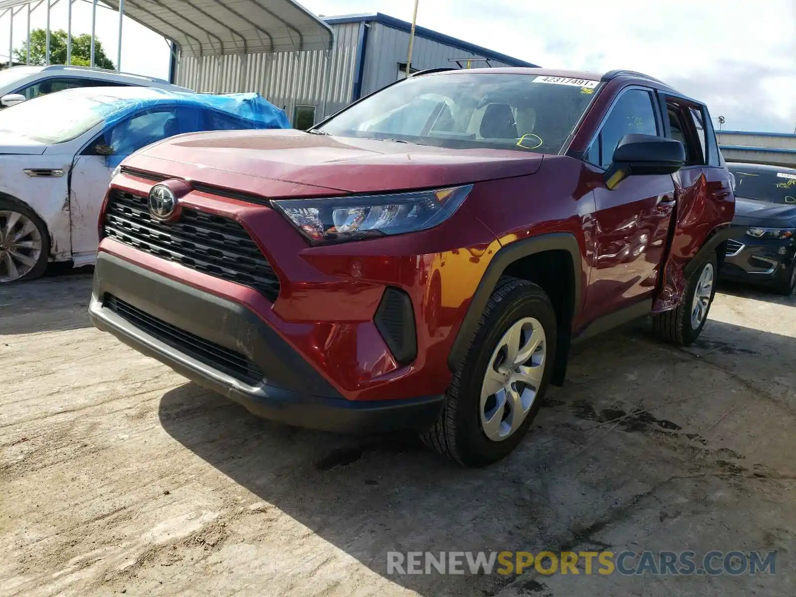 2 Photograph of a damaged car 2T3H1RFV1LC075444 TOYOTA RAV4 2020