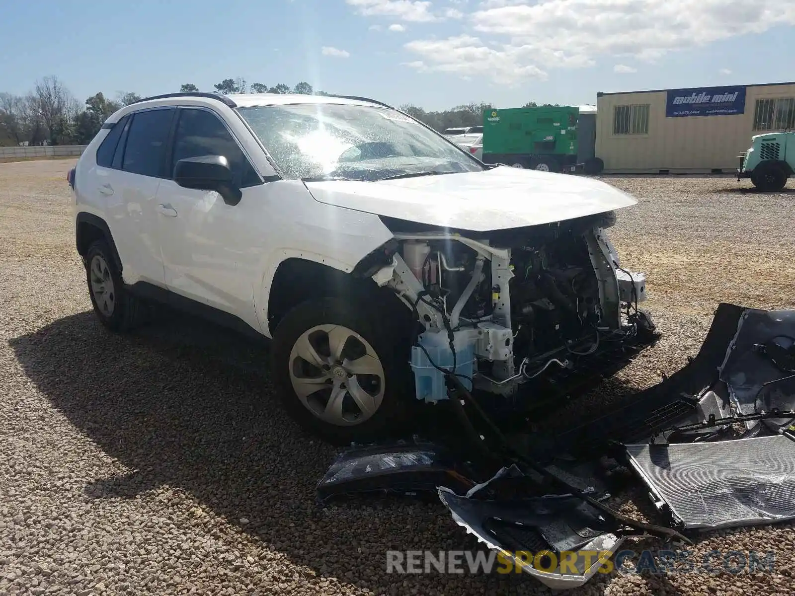 1 Photograph of a damaged car 2T3H1RFV1LC076884 TOYOTA RAV4 2020