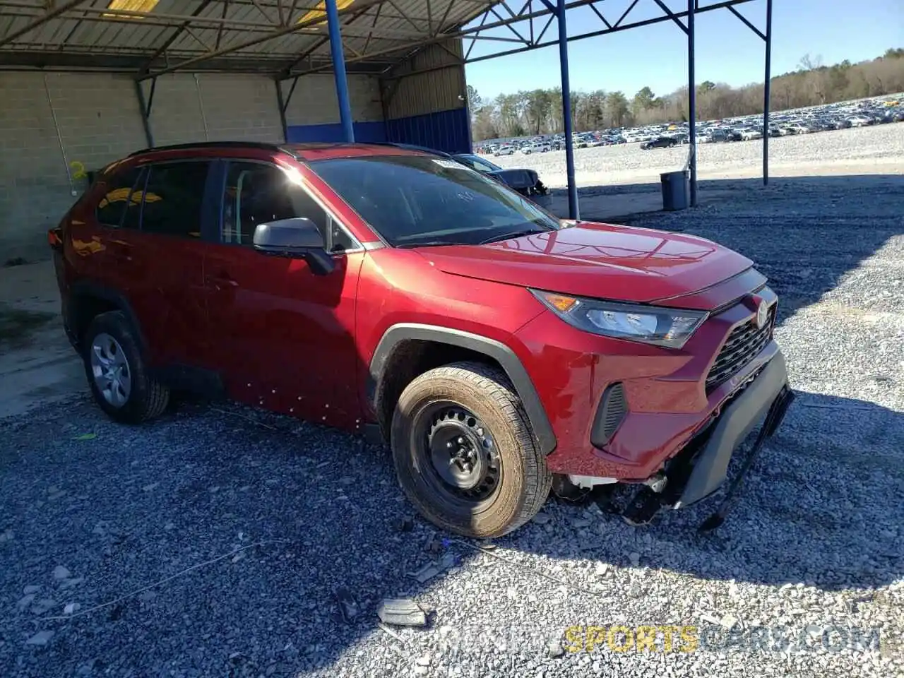 1 Photograph of a damaged car 2T3H1RFV1LC079249 TOYOTA RAV4 2020