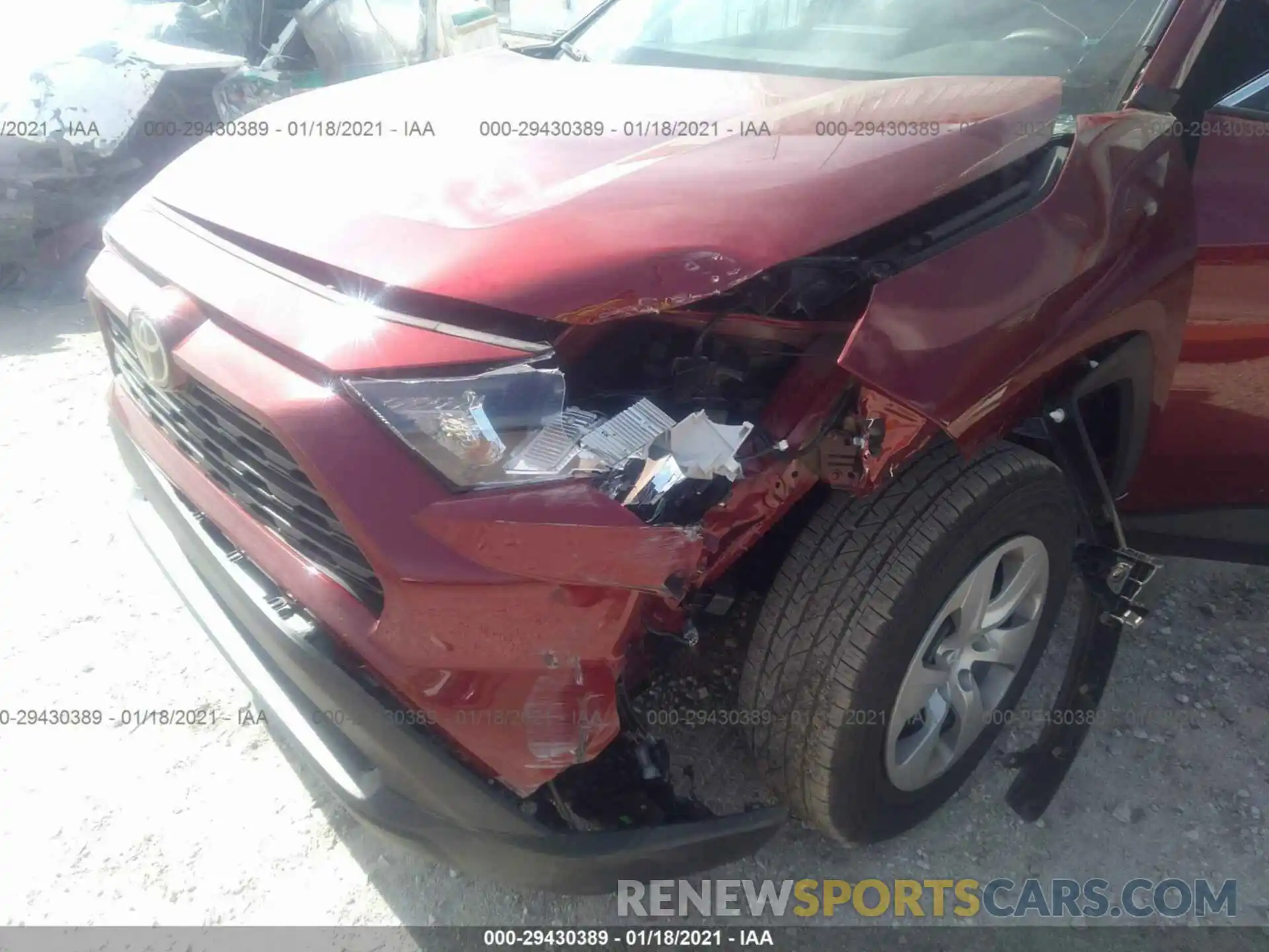 6 Photograph of a damaged car 2T3H1RFV1LC080496 TOYOTA RAV4 2020