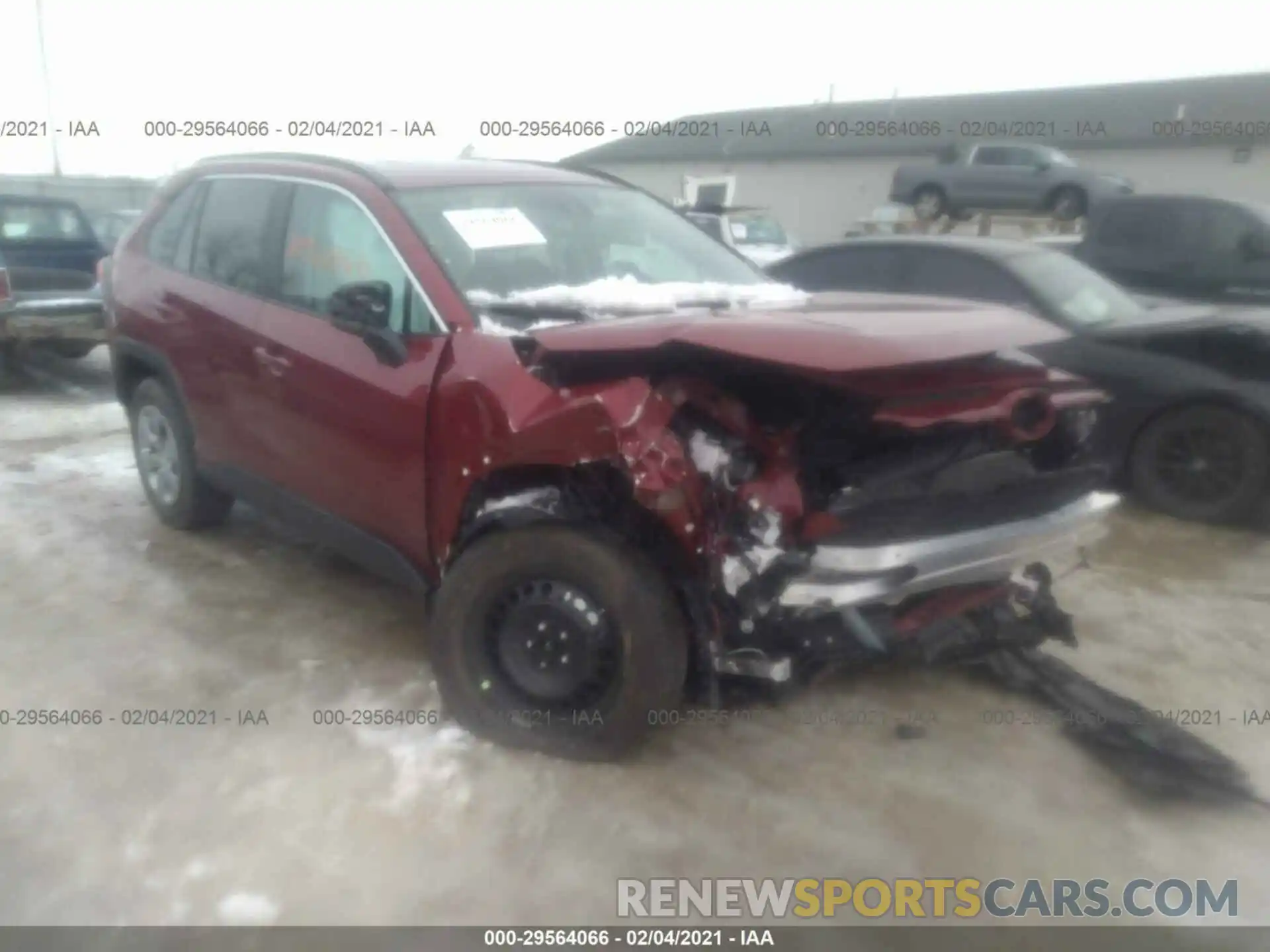 1 Photograph of a damaged car 2T3H1RFV1LC081552 TOYOTA RAV4 2020