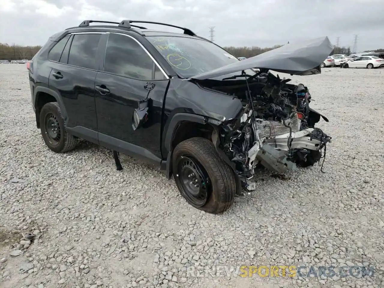 1 Photograph of a damaged car 2T3H1RFV1LC085214 TOYOTA RAV4 2020