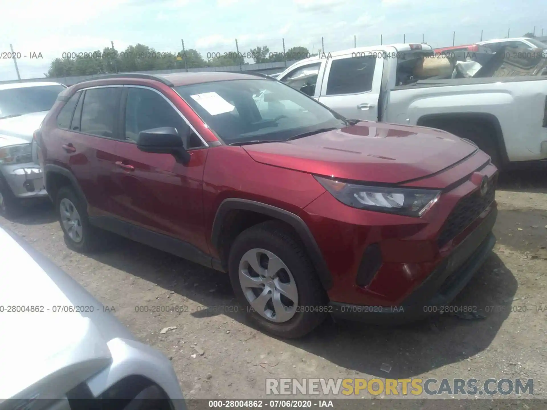 1 Photograph of a damaged car 2T3H1RFV1LW071795 TOYOTA RAV4 2020