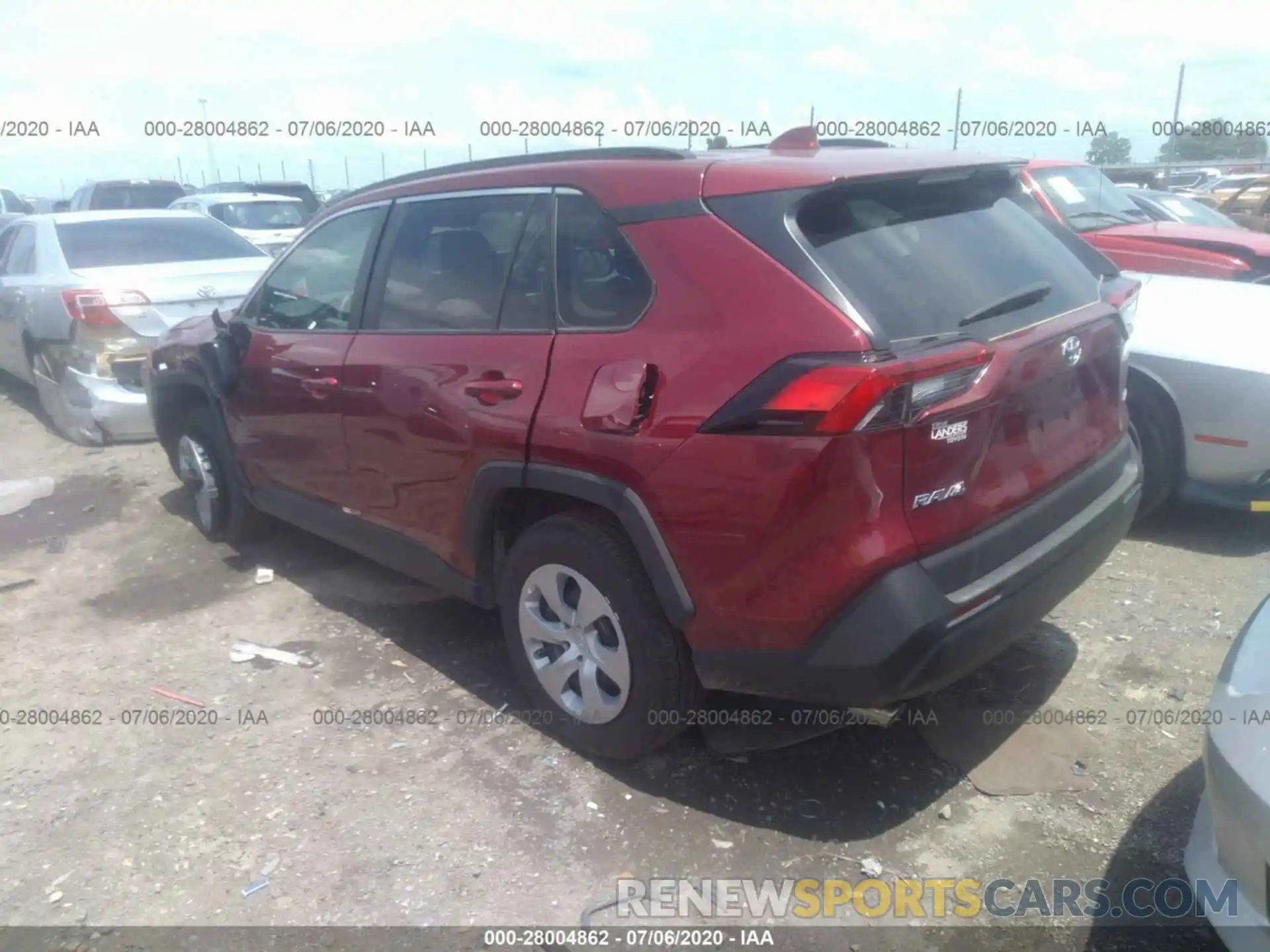 3 Photograph of a damaged car 2T3H1RFV1LW071795 TOYOTA RAV4 2020