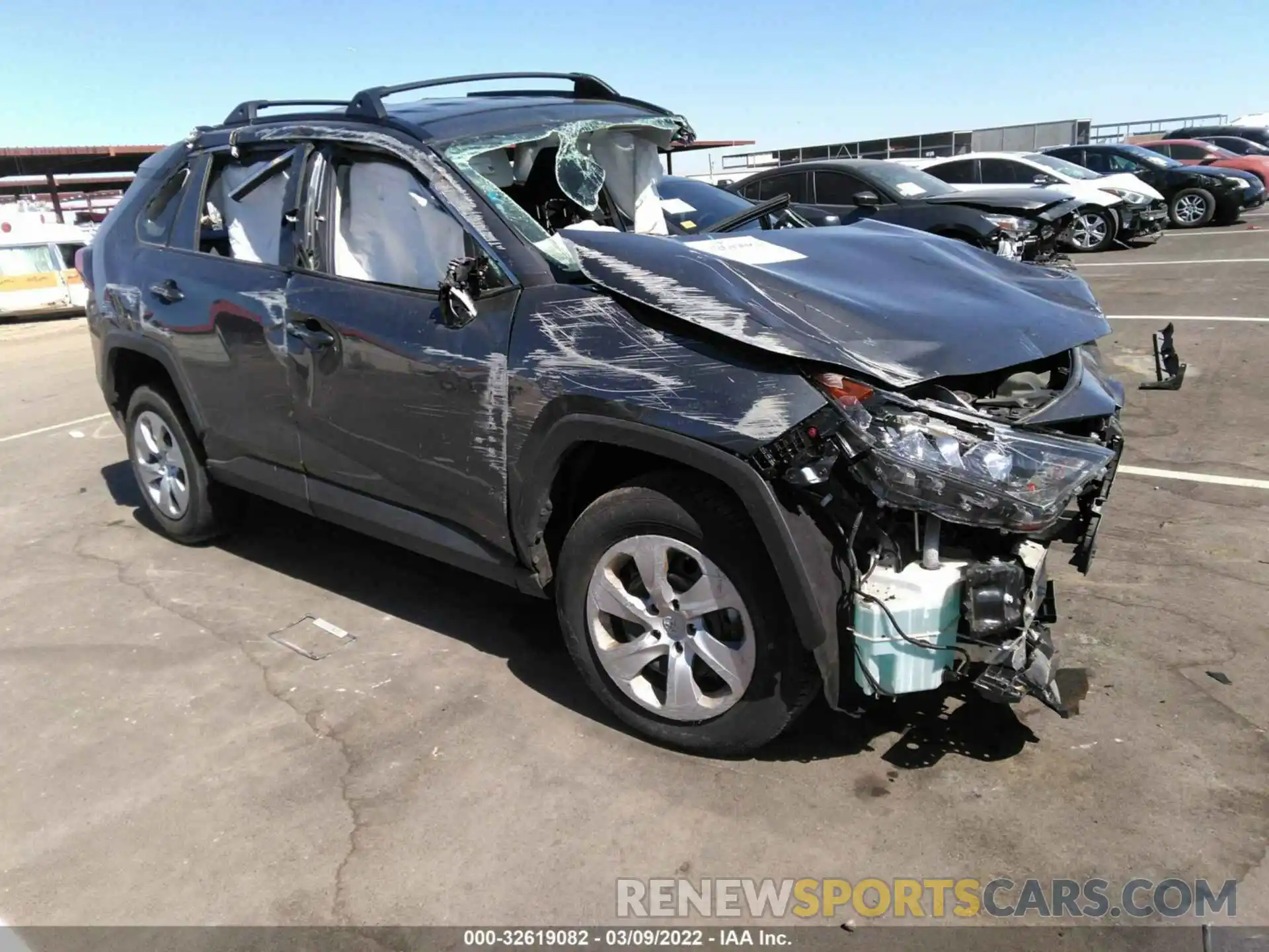 1 Photograph of a damaged car 2T3H1RFV1LW092209 TOYOTA RAV4 2020