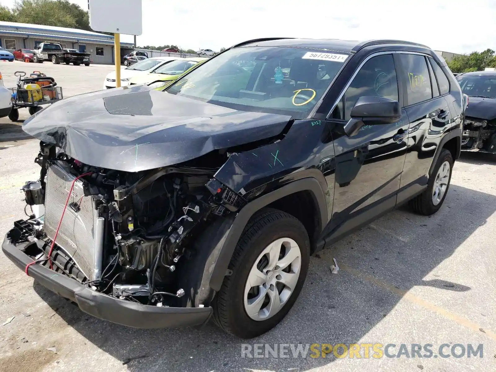 2 Photograph of a damaged car 2T3H1RFV1LW092792 TOYOTA RAV4 2020