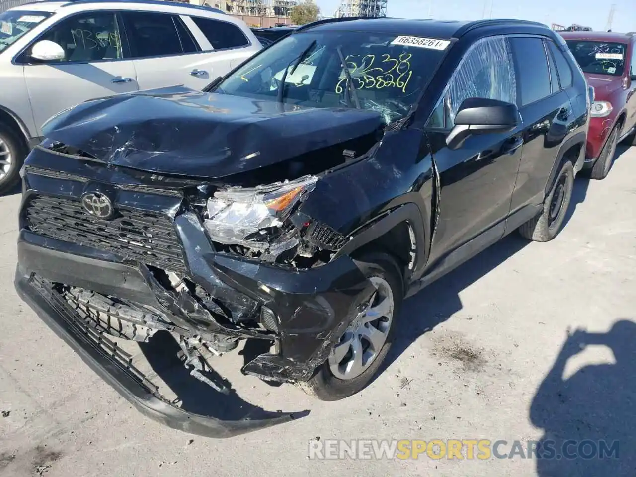 2 Photograph of a damaged car 2T3H1RFV1LW095238 TOYOTA RAV4 2020