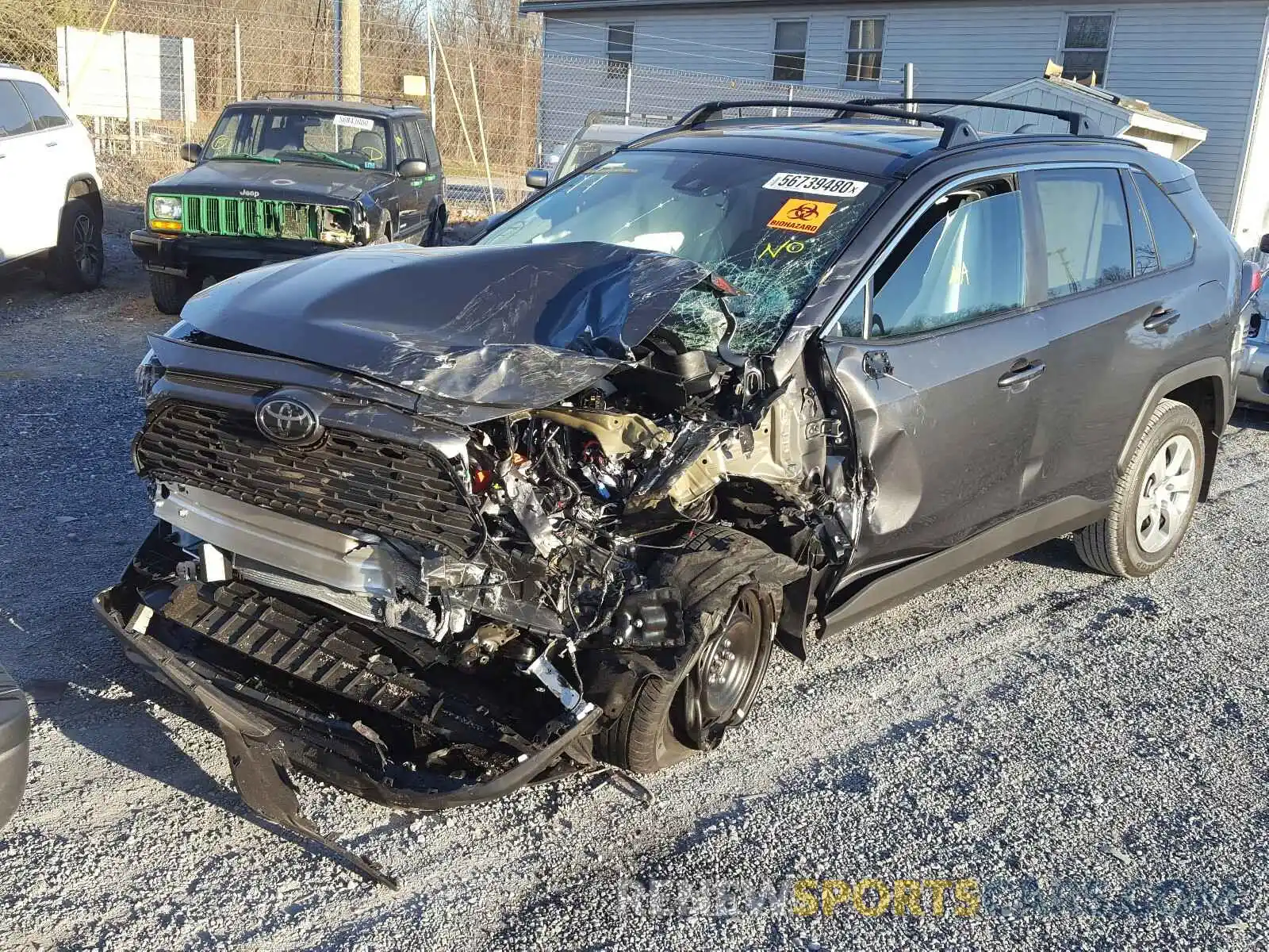 2 Photograph of a damaged car 2T3H1RFV1LW103631 TOYOTA RAV4 2020