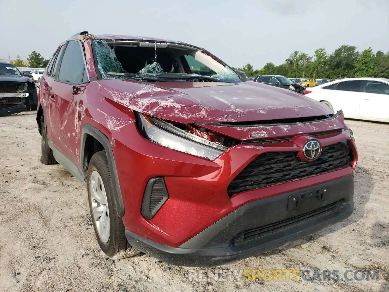 1 Photograph of a damaged car 2T3H1RFV2LC035194 TOYOTA RAV4 2020