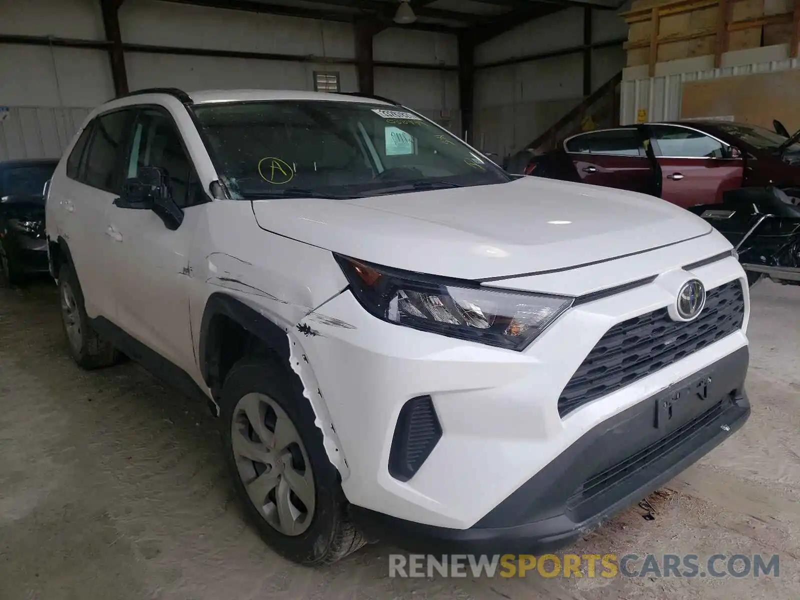 1 Photograph of a damaged car 2T3H1RFV2LC038449 TOYOTA RAV4 2020