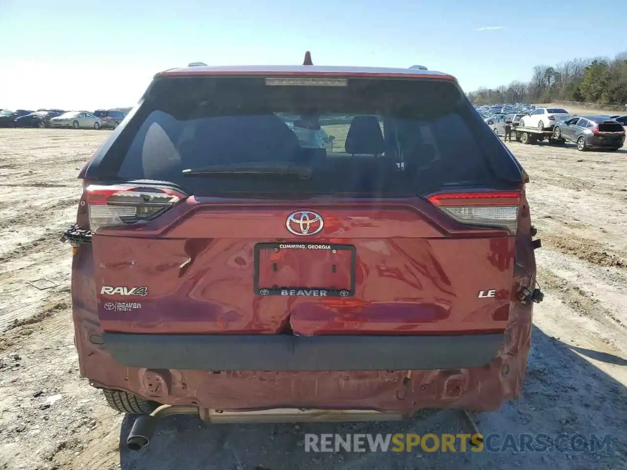 6 Photograph of a damaged car 2T3H1RFV2LC041898 TOYOTA RAV4 2020