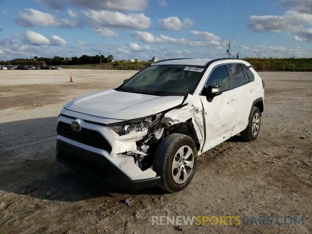 2 Photograph of a damaged car 2T3H1RFV2LC044493 TOYOTA RAV4 2020