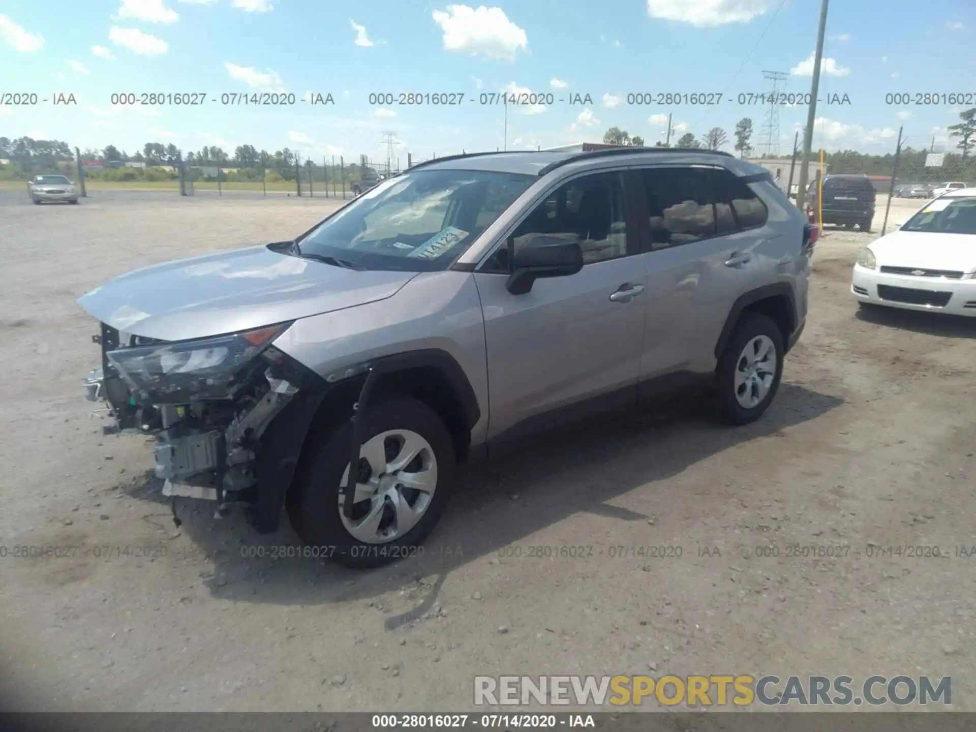 2 Photograph of a damaged car 2T3H1RFV2LC050116 TOYOTA RAV4 2020