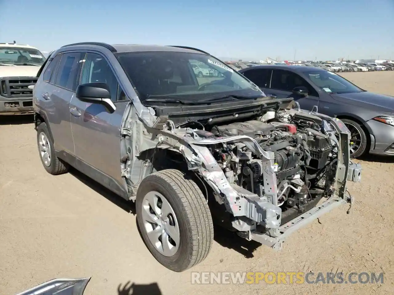 1 Photograph of a damaged car 2T3H1RFV2LC051668 TOYOTA RAV4 2020