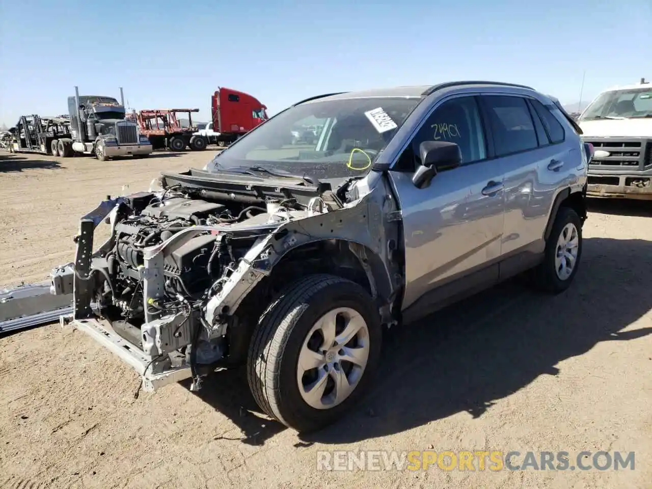 2 Photograph of a damaged car 2T3H1RFV2LC051668 TOYOTA RAV4 2020