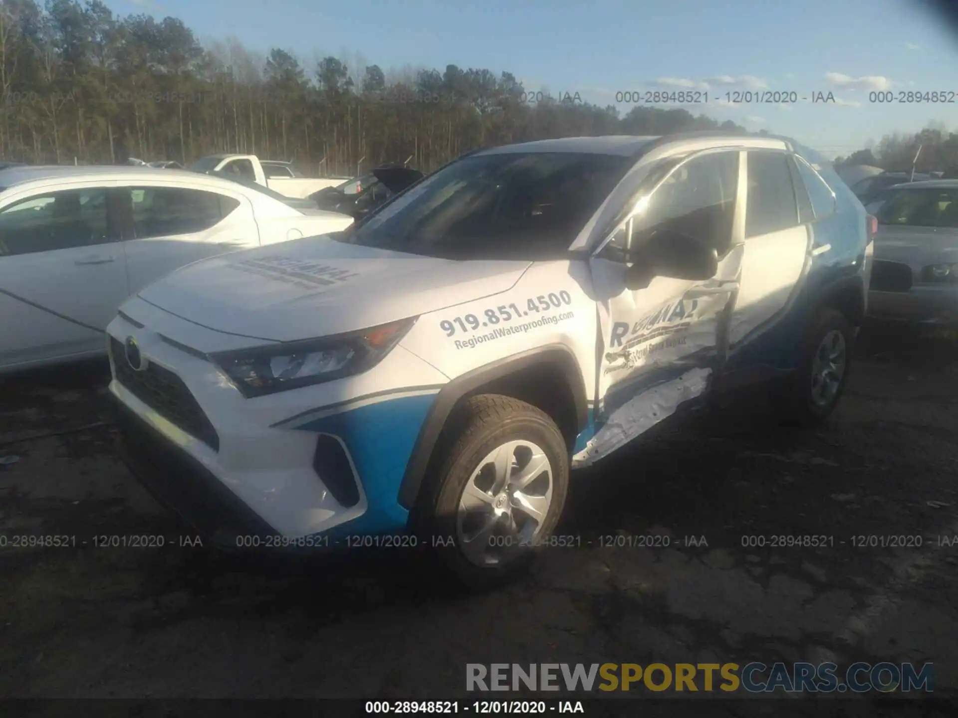 2 Photograph of a damaged car 2T3H1RFV2LC066946 TOYOTA RAV4 2020