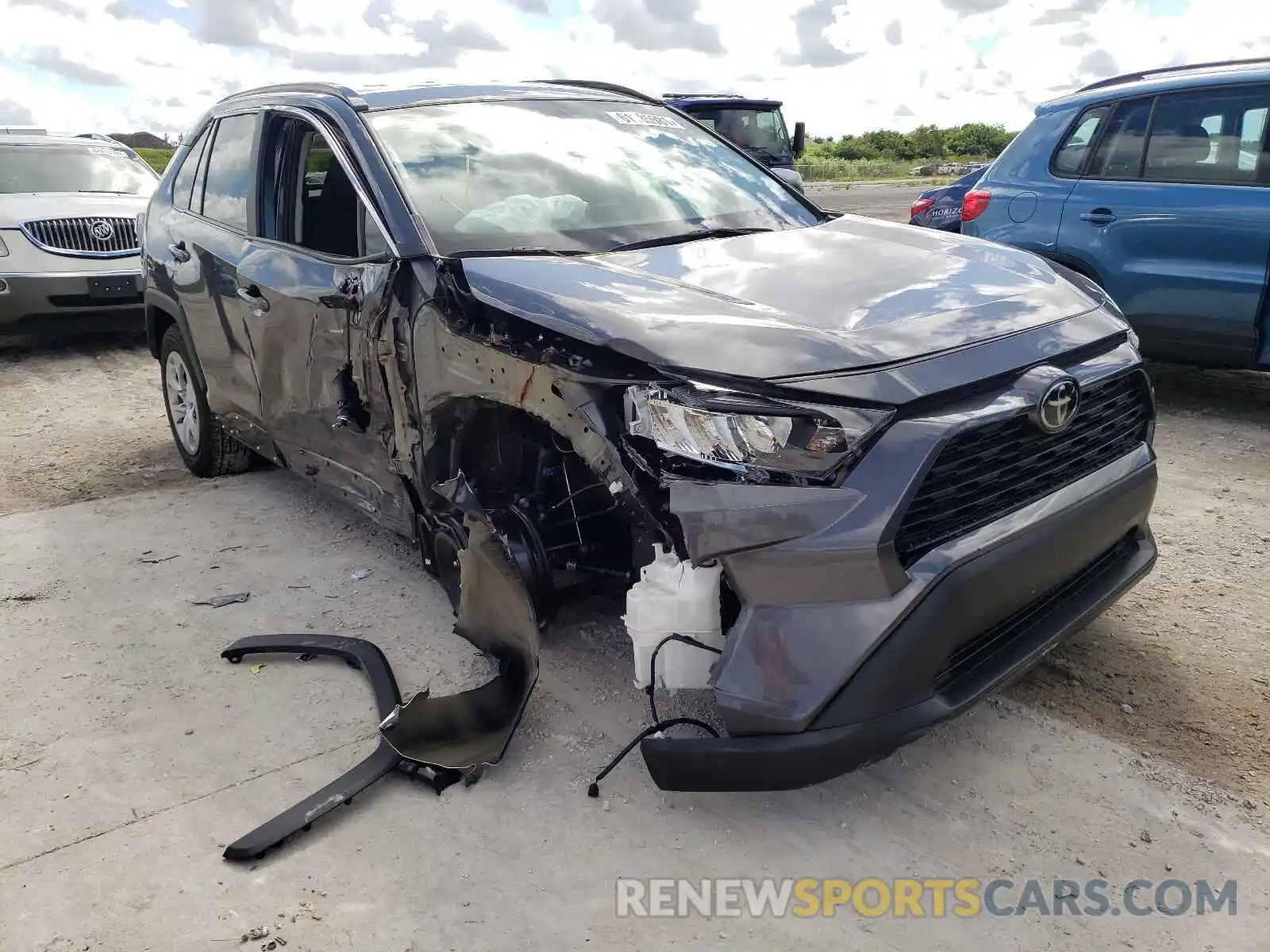 1 Photograph of a damaged car 2T3H1RFV2LC068101 TOYOTA RAV4 2020