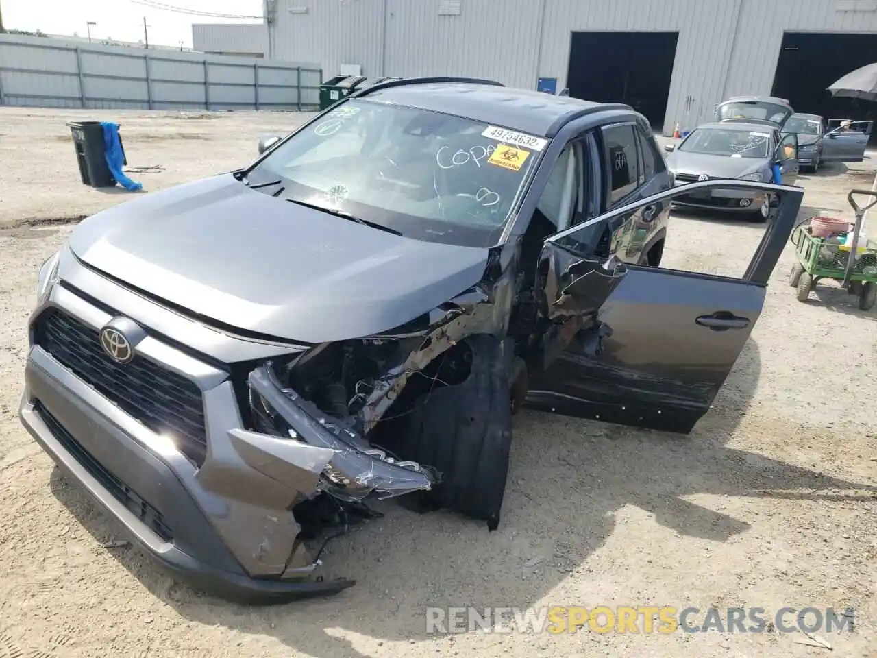 2 Photograph of a damaged car 2T3H1RFV2LC077297 TOYOTA RAV4 2020