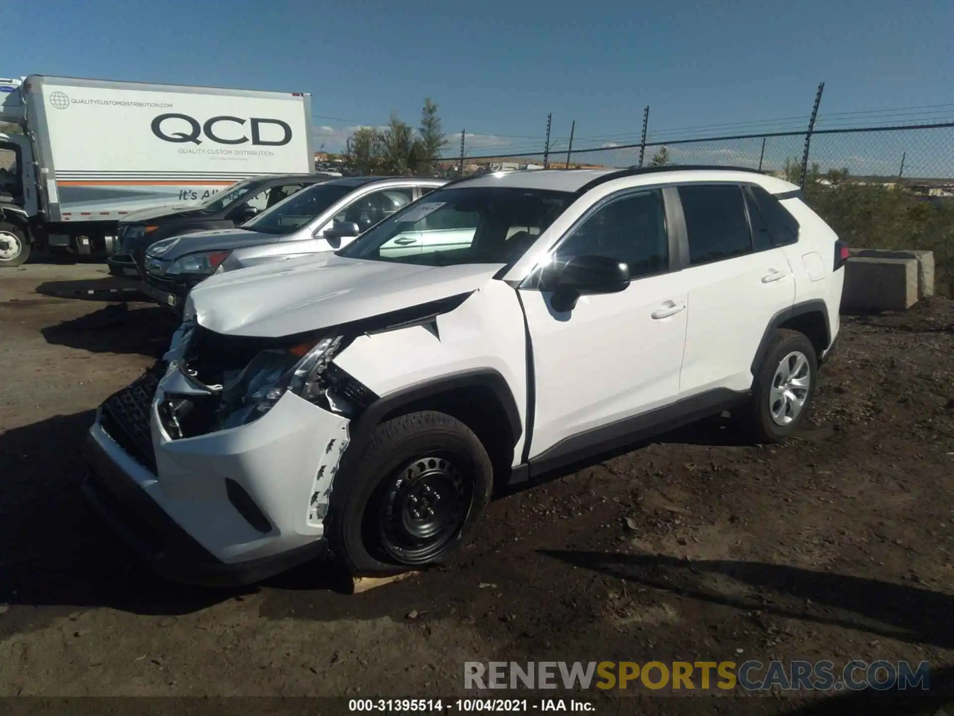 2 Photograph of a damaged car 2T3H1RFV2LC079390 TOYOTA RAV4 2020