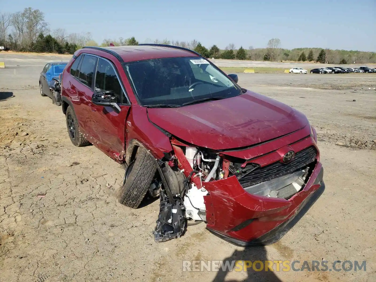 1 Photograph of a damaged car 2T3H1RFV2LW062247 TOYOTA RAV4 2020