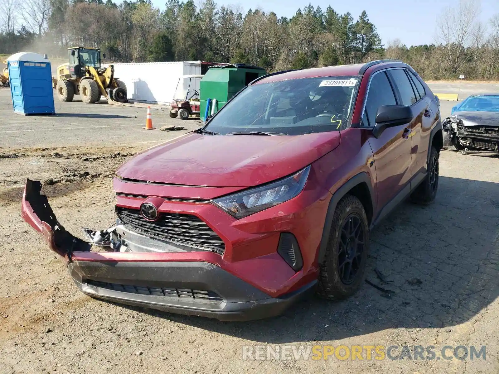 2 Photograph of a damaged car 2T3H1RFV2LW062247 TOYOTA RAV4 2020