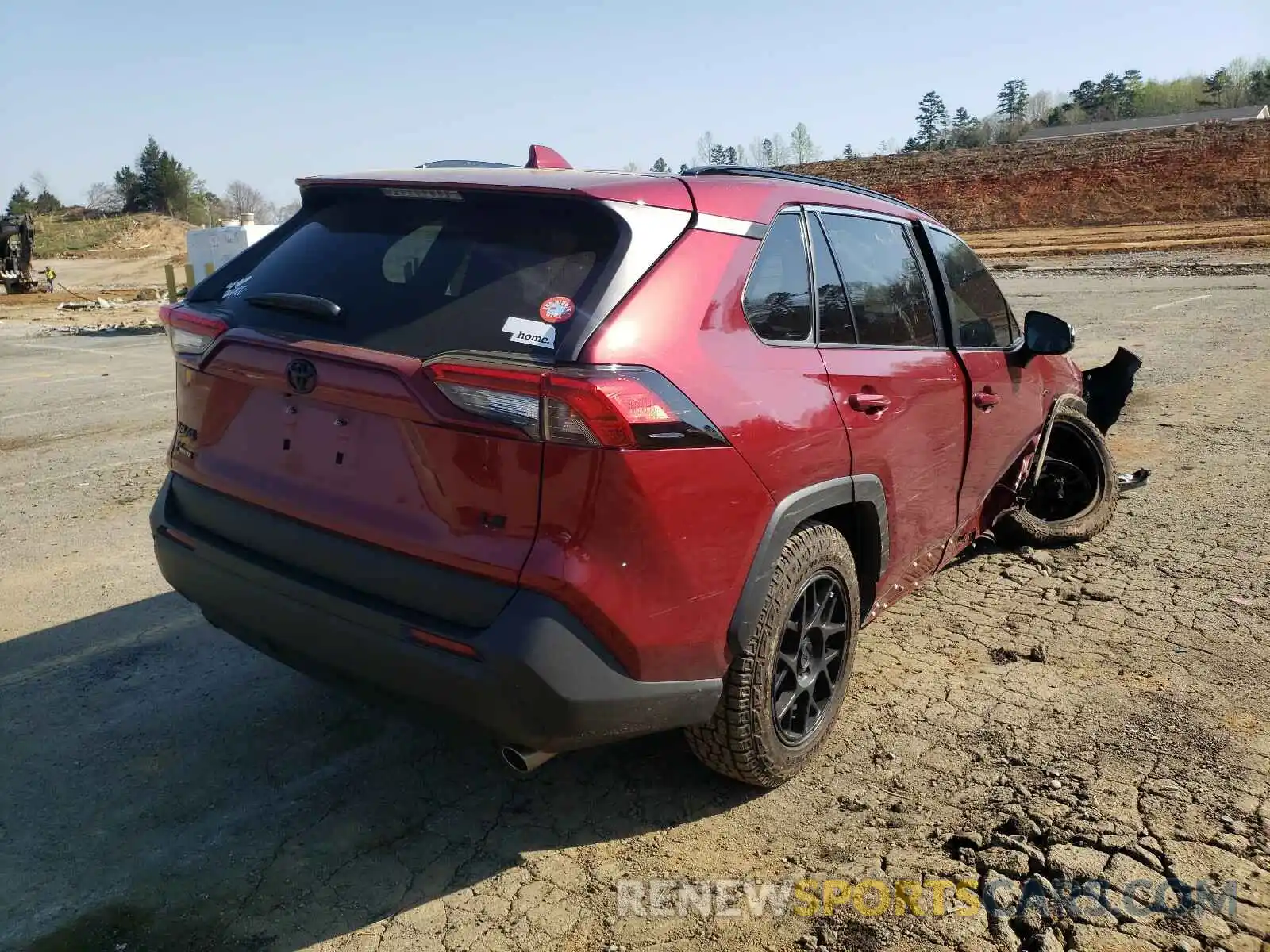 4 Photograph of a damaged car 2T3H1RFV2LW062247 TOYOTA RAV4 2020