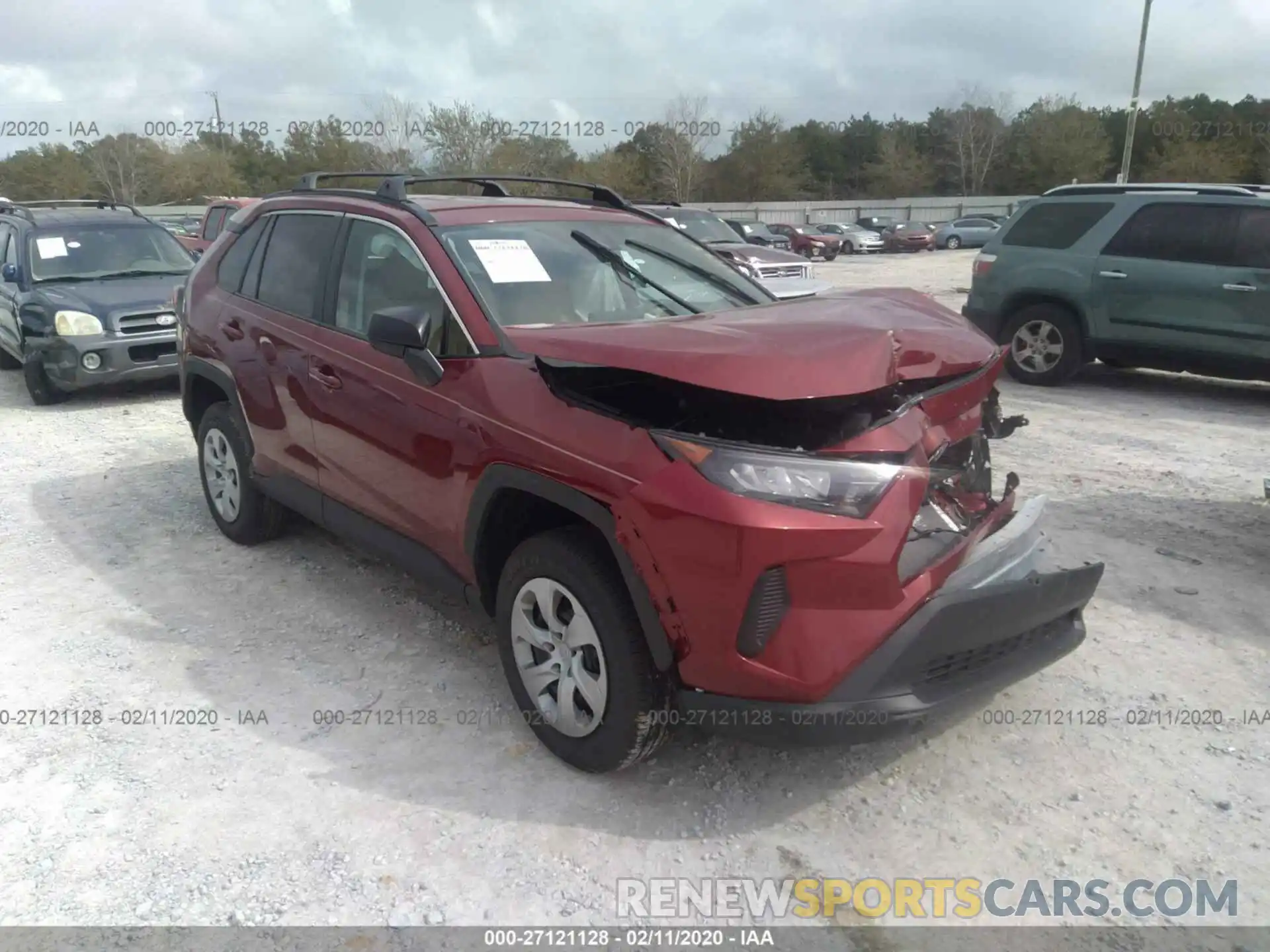 1 Photograph of a damaged car 2T3H1RFV2LW068291 TOYOTA RAV4 2020