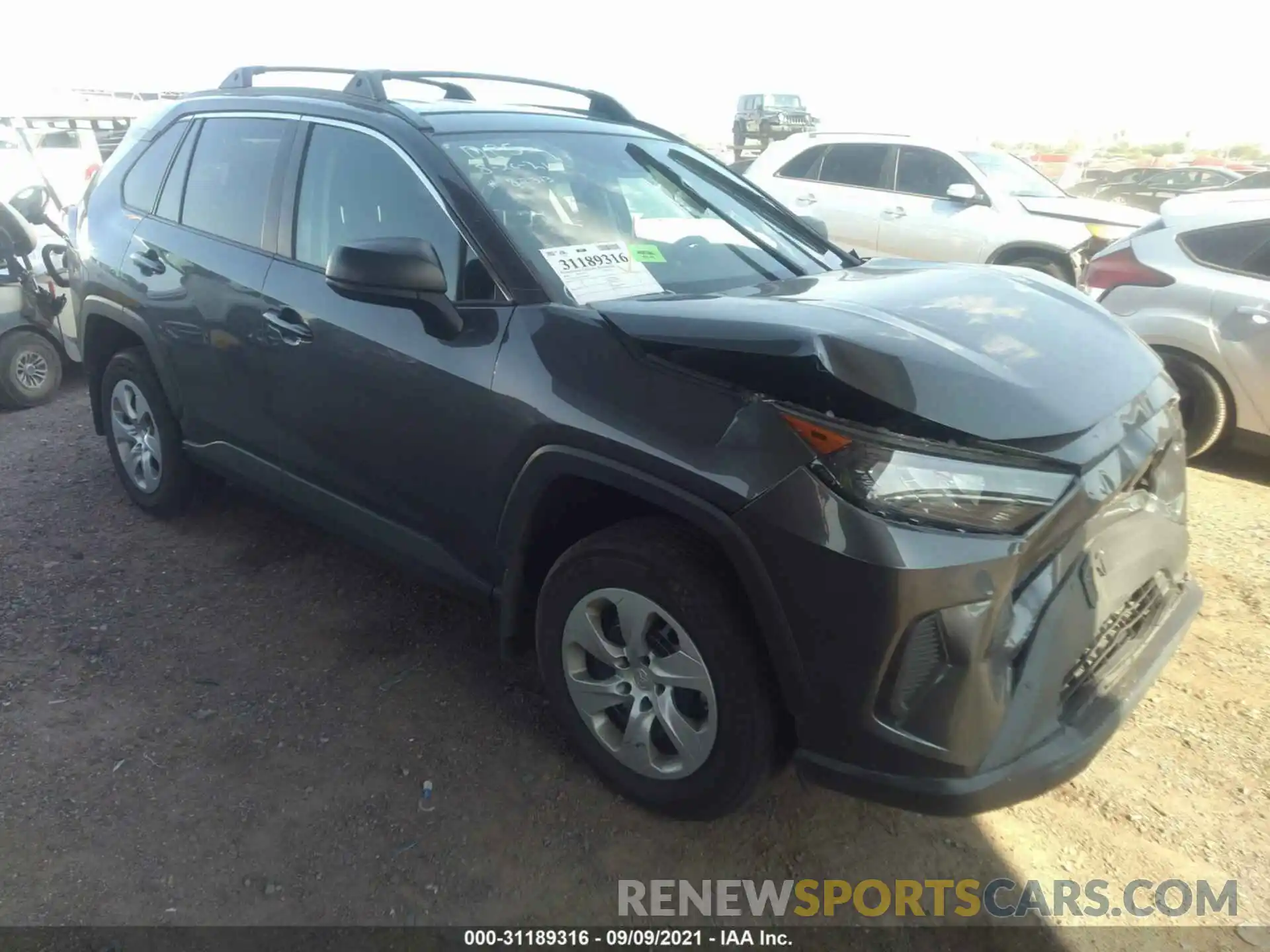 1 Photograph of a damaged car 2T3H1RFV2LW078433 TOYOTA RAV4 2020