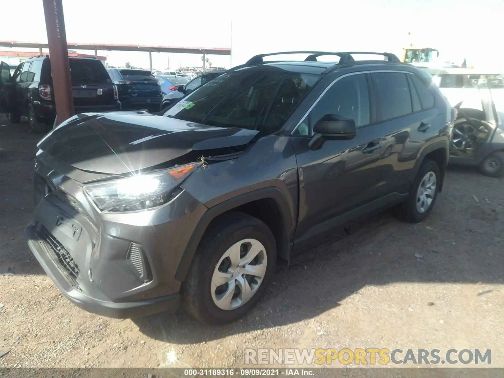 2 Photograph of a damaged car 2T3H1RFV2LW078433 TOYOTA RAV4 2020