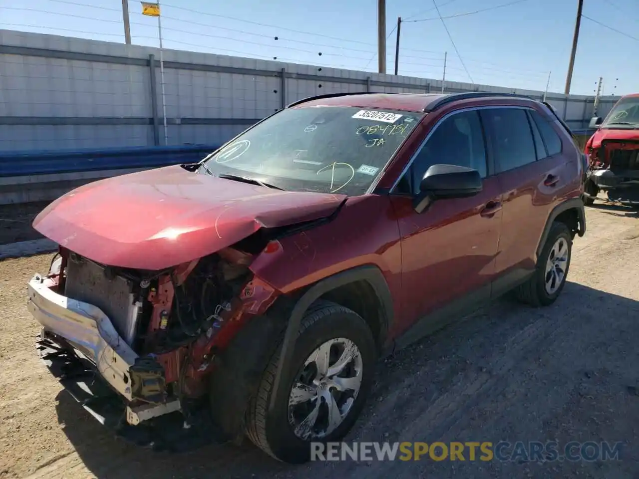 2 Photograph of a damaged car 2T3H1RFV2LW084751 TOYOTA RAV4 2020