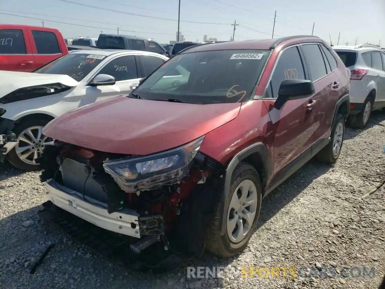 2 Photograph of a damaged car 2T3H1RFV2LW090243 TOYOTA RAV4 2020