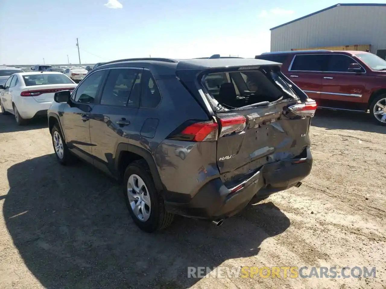 3 Photograph of a damaged car 2T3H1RFV2LW095894 TOYOTA RAV4 2020