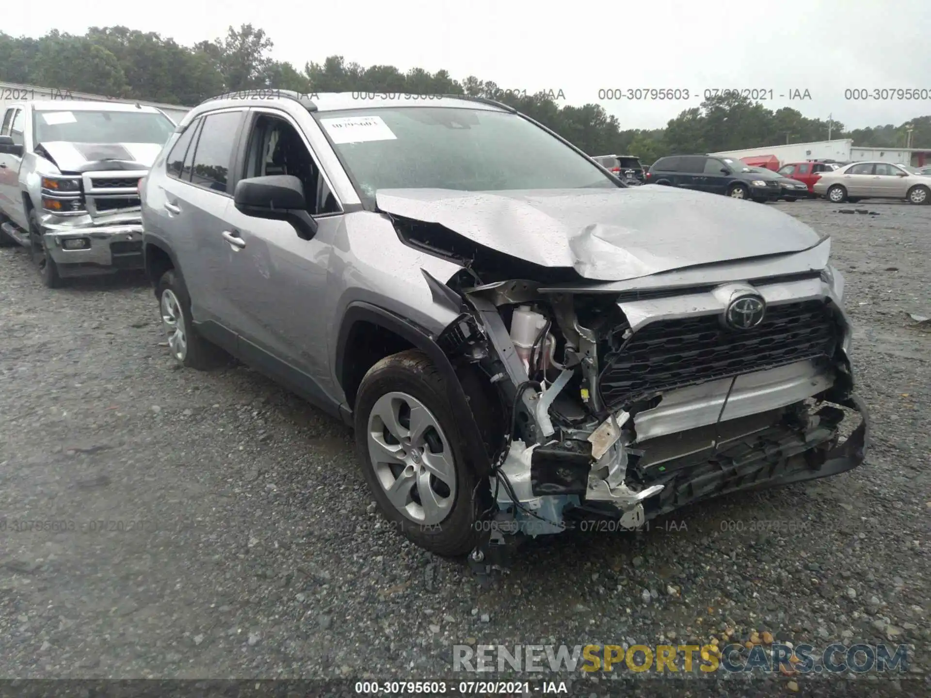 1 Photograph of a damaged car 2T3H1RFV3LC041327 TOYOTA RAV4 2020