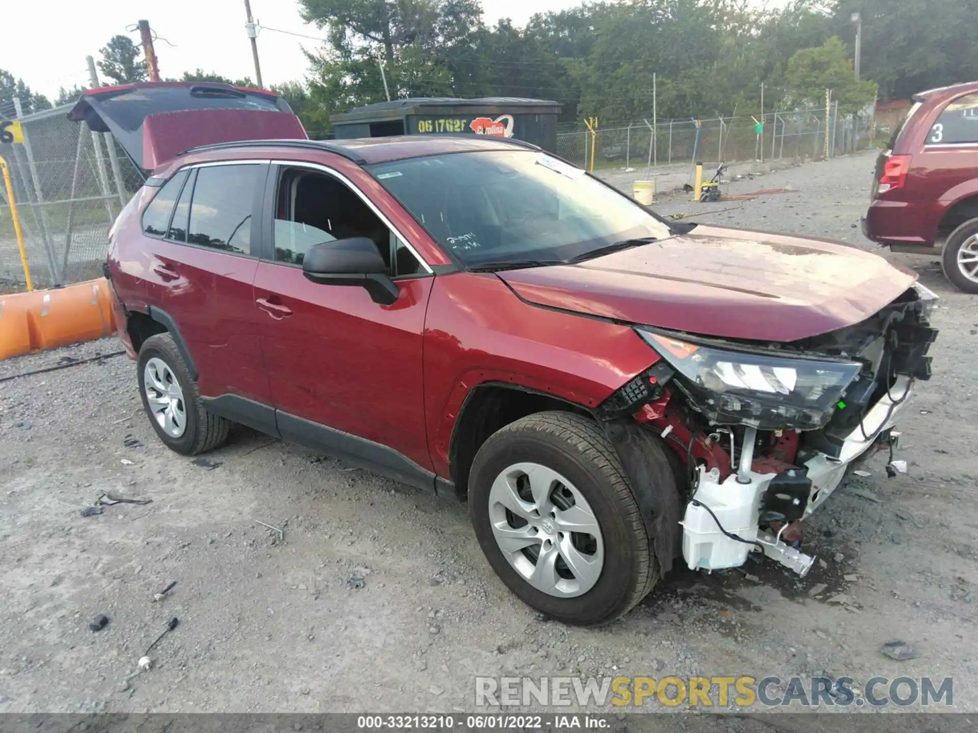 1 Photograph of a damaged car 2T3H1RFV3LC041666 TOYOTA RAV4 2020