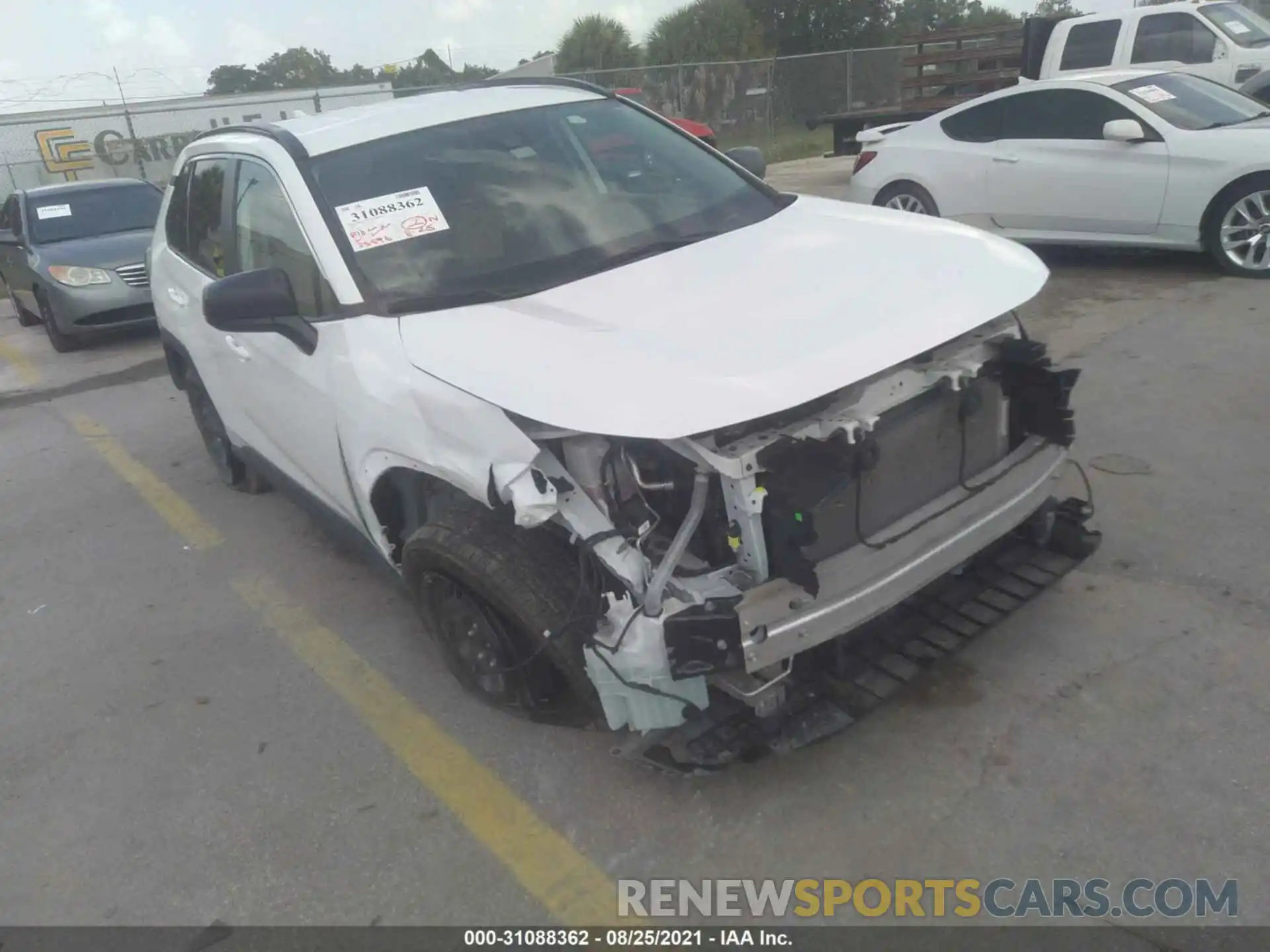 1 Photograph of a damaged car 2T3H1RFV3LC041716 TOYOTA RAV4 2020