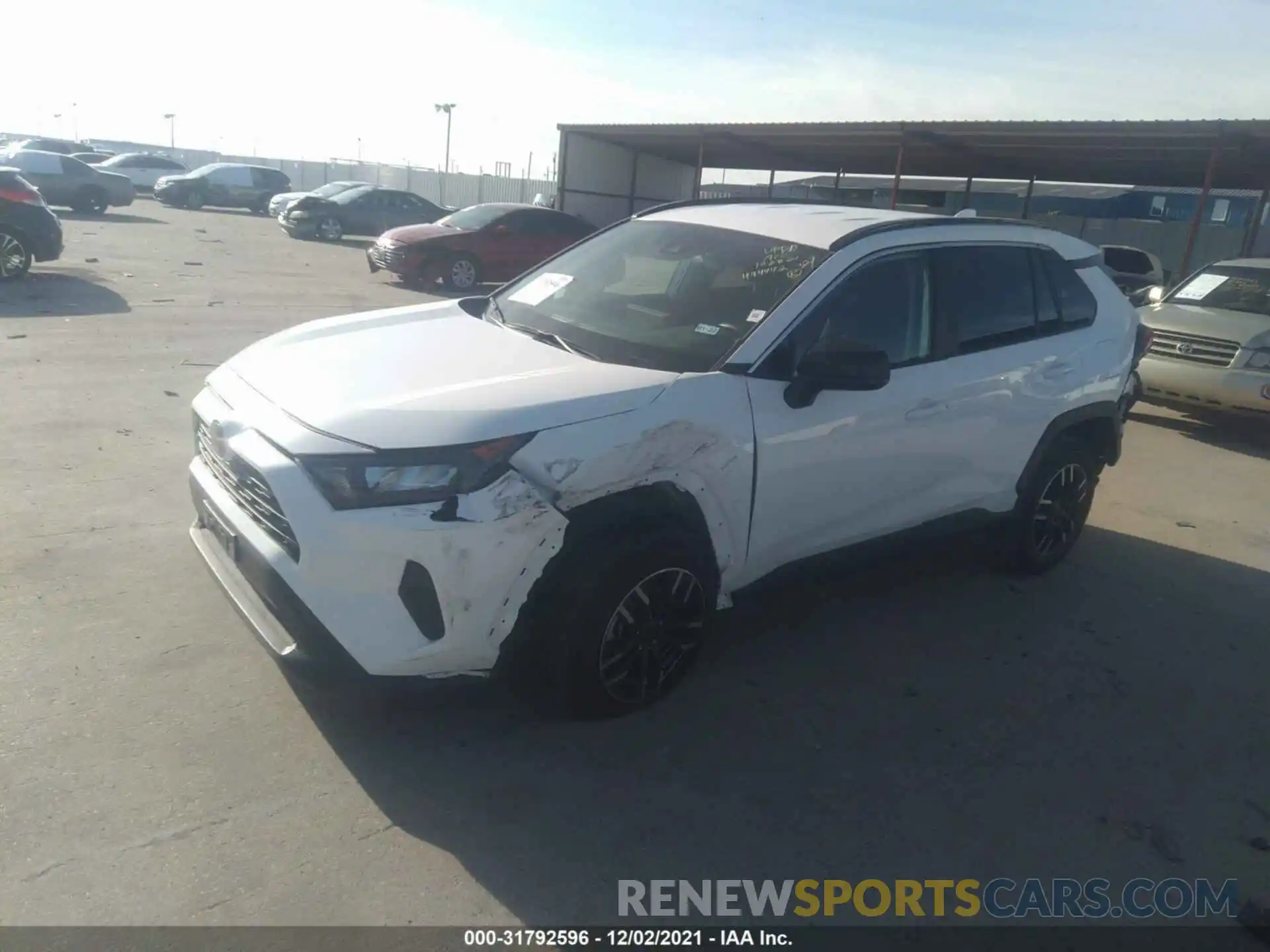 2 Photograph of a damaged car 2T3H1RFV3LC045202 TOYOTA RAV4 2020