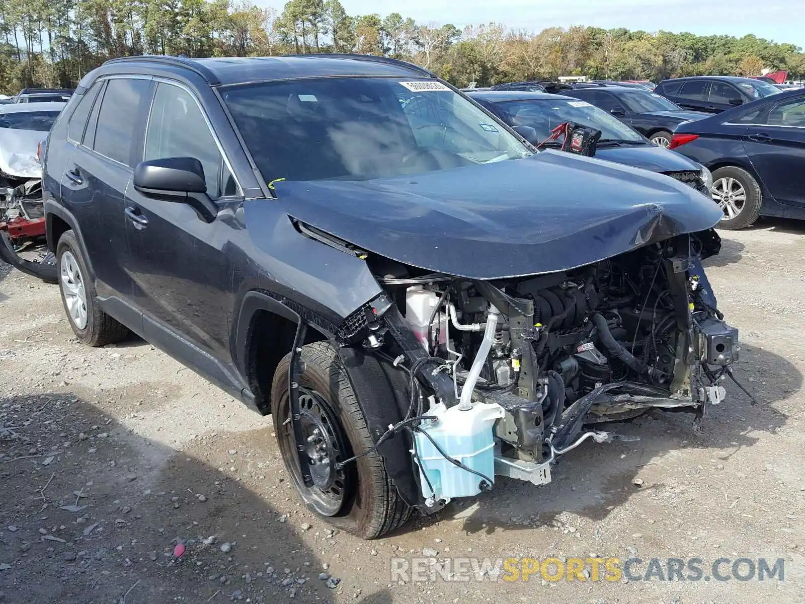 1 Photograph of a damaged car 2T3H1RFV3LC045507 TOYOTA RAV4 2020