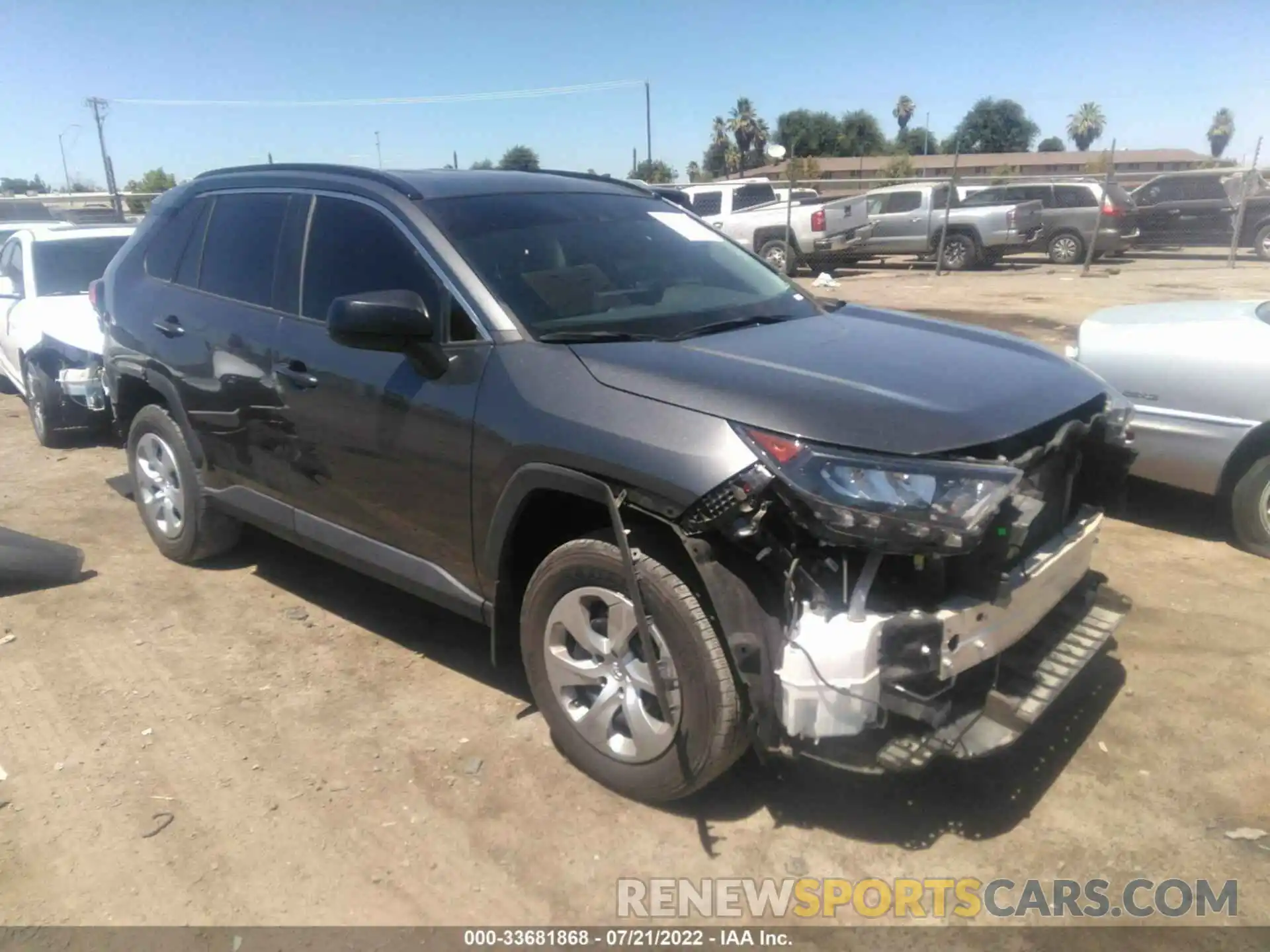 1 Photograph of a damaged car 2T3H1RFV3LC051954 TOYOTA RAV4 2020