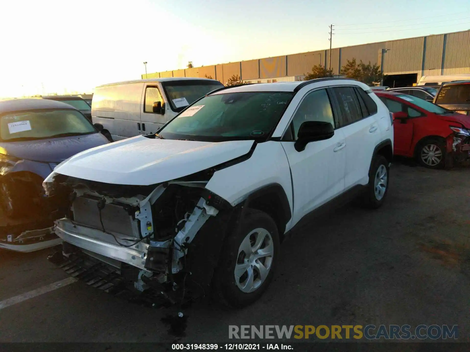 2 Photograph of a damaged car 2T3H1RFV3LC053591 TOYOTA RAV4 2020